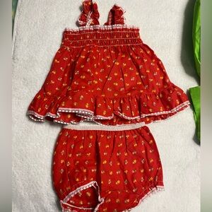 Vintage picnics two piece outfit size 2